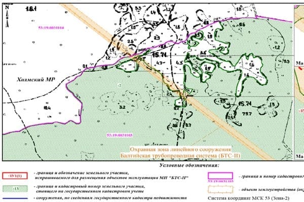 Схема расположения земельного участка на КПТ